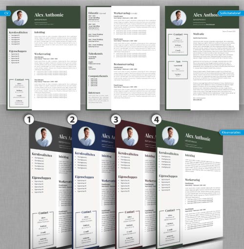 Kleuren cv opmaak 45